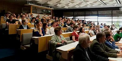 View of a full lecture hall