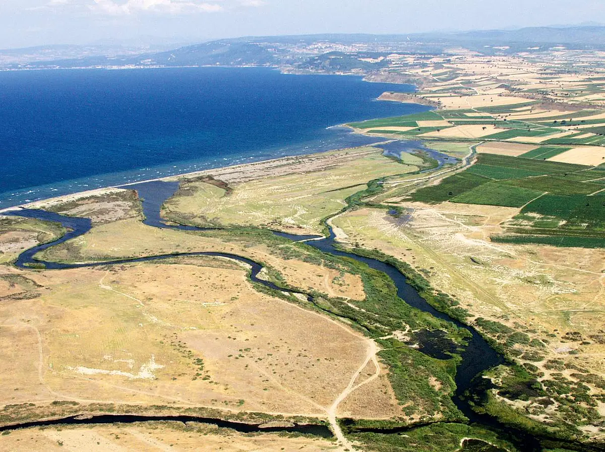 Küste von oben.