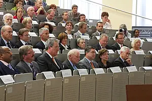 Zahlreiche Ehrensenatoren der Universität Tübingen nahmen am Ehrenkonvent für Horst Köhler teil.
