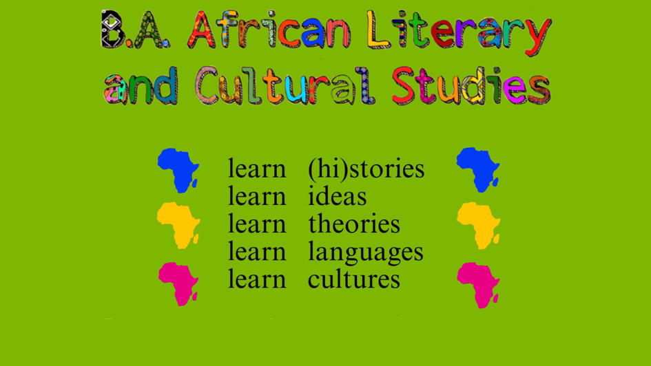 Colorful Poster African Literary and Cultural Studies