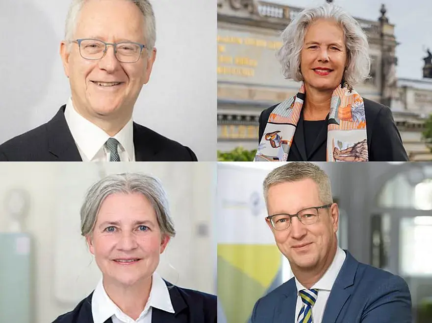 Prof. Dr. Dr. h.c. Michael Hoch, Prof. Dr. Eva Inés Obergfell, Prof. Dr. Dr. h.c. (Dōshisha) Karla Pollmann, Prof. Dr. Günter M. Ziegler