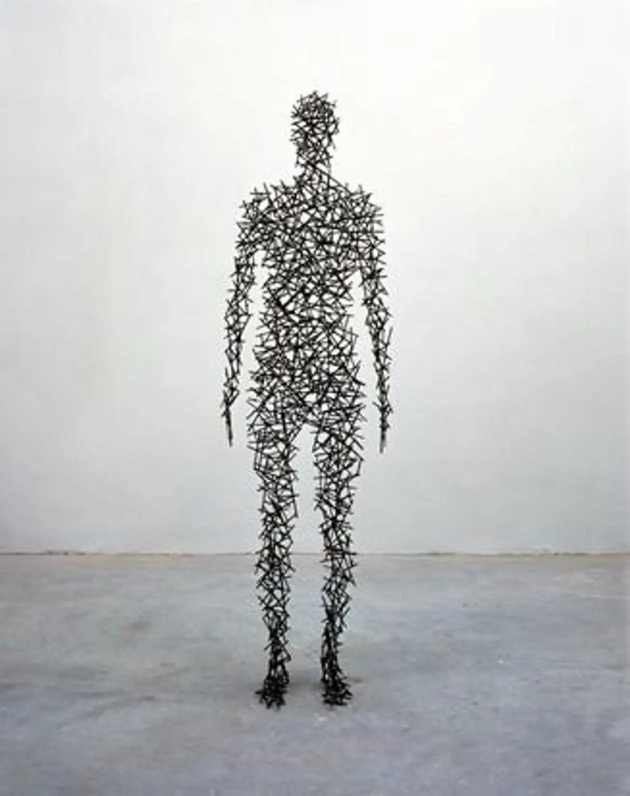 Antony Gormley, Domain II, 1999, Stahl, 191,5 x 57 x 34 cm, SCHAUWERK Sindelfingen, © Antony Gormley