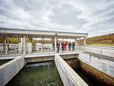Besichtigung Klärwerk Außenbereich