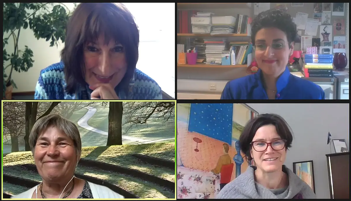 Screenshot of the online meeting 