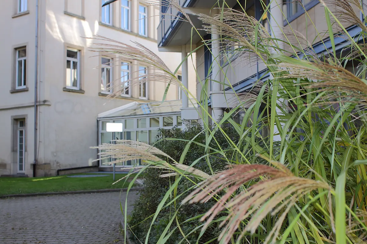 Foto Eingang Bibliotheksgebäude Theologicum
