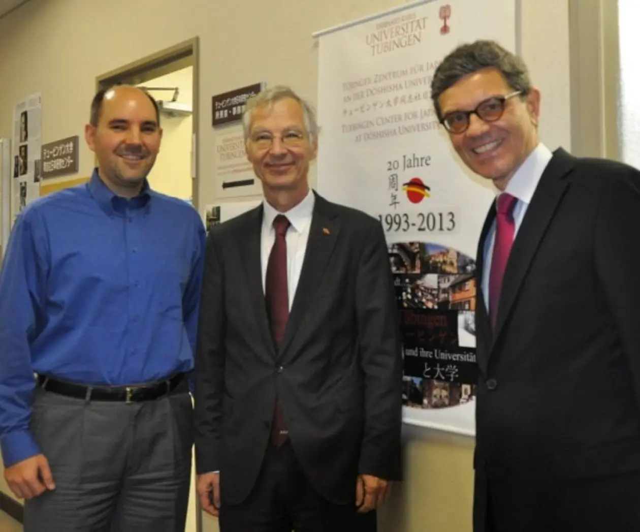 TCJS-Director Wachutka, Consul General Köhler, Foreign Ministry Chief Inspector Seidt