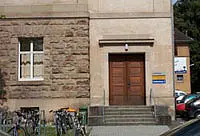Gebäude Gmelinstraße 6, Eingang Nauklerstraße