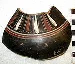 Äolische schwarzbunte Keramik