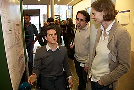 Dr. Dominik Brugger, Dr. Hendrijke Nienborg und Dr. Ziad Hafed (von links nach rechts). Foto: Friedhelm Albrecht