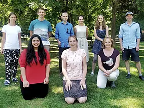 Gruppenfoto der Abt. Molekulare Zellbiologie Juli 2020