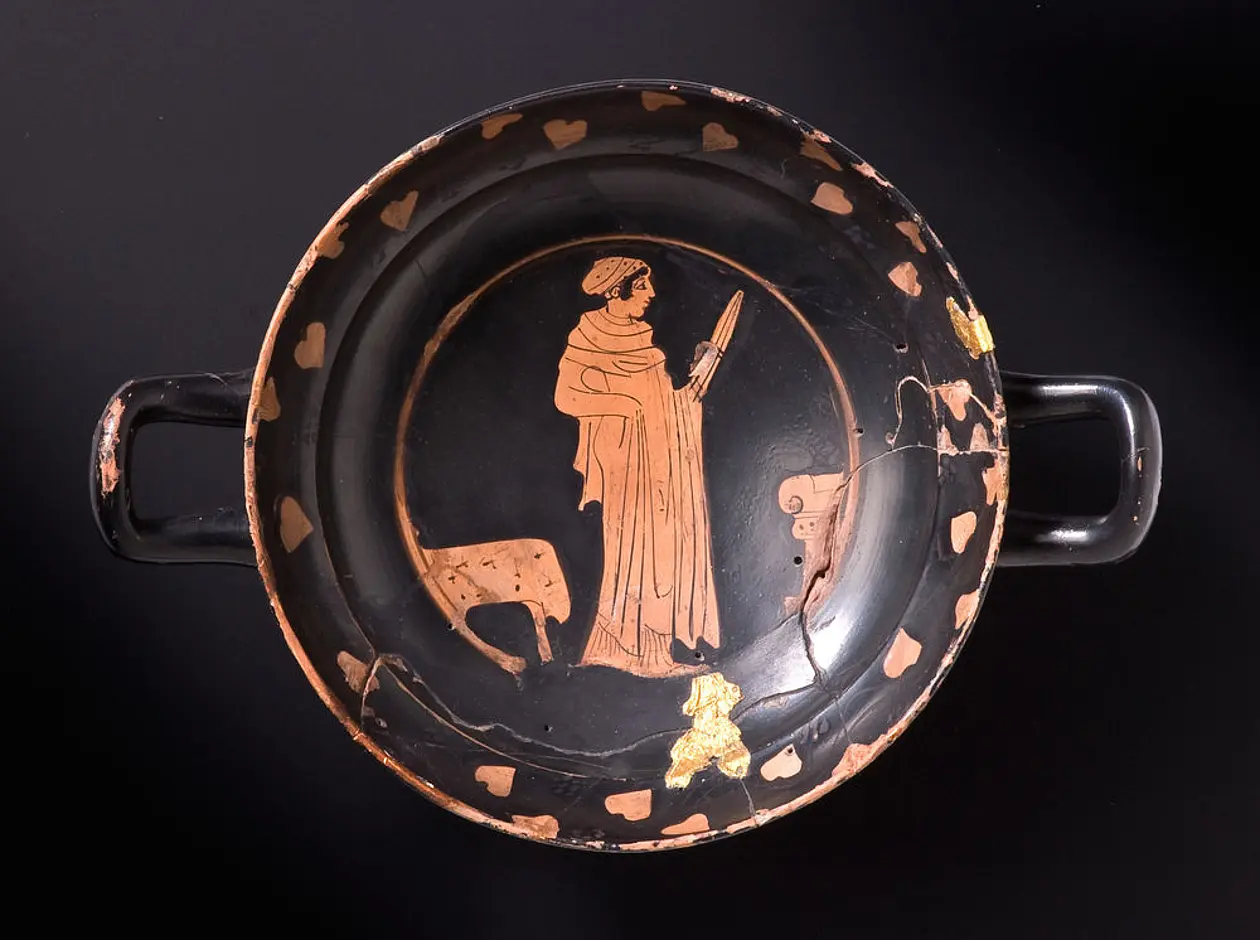 Picture of a Greek drinking cup