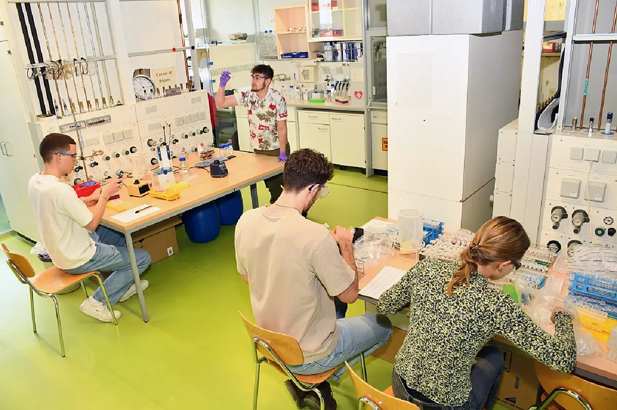 Die blitzende Oberfläche von Boden und Gerätschaften täuscht: Im Labor von Professorin Carolin Huhn wird Klärschlamm untersucht.