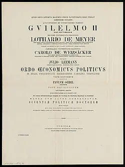 Eine Doktorurkunde vom 18. Dezember 1894. Quelle: UAT 132/41-1894