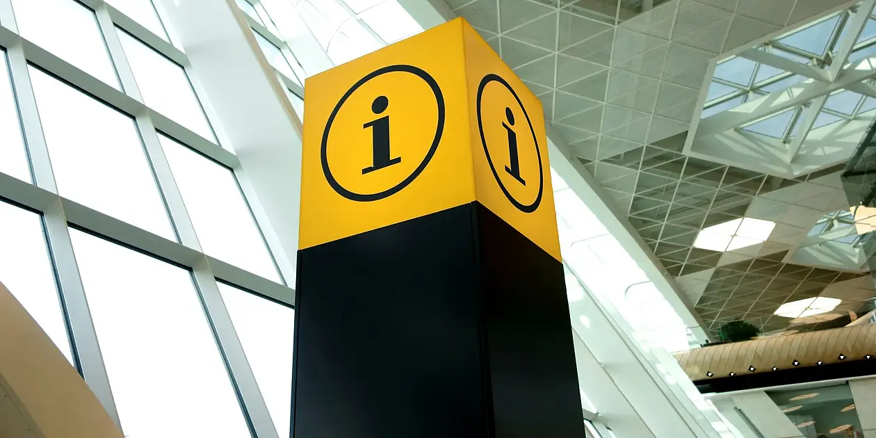 Image of an information pole.