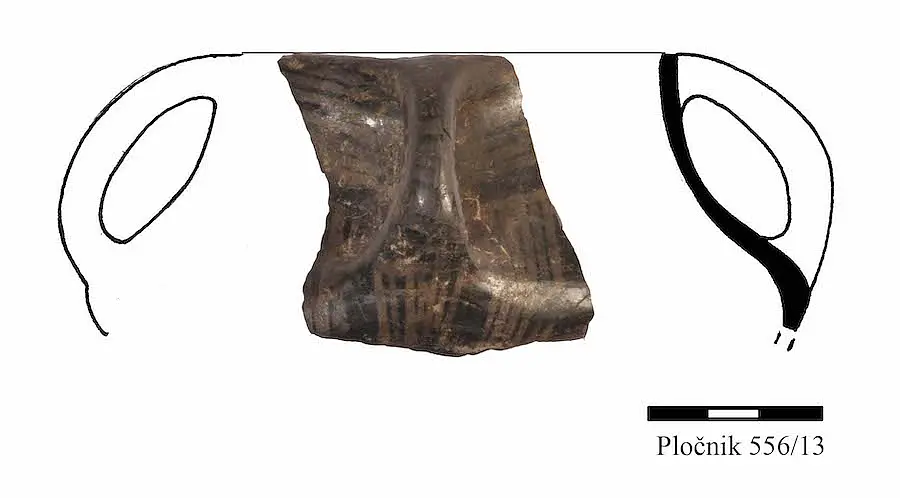 Graphite painted vessel from Pločnik