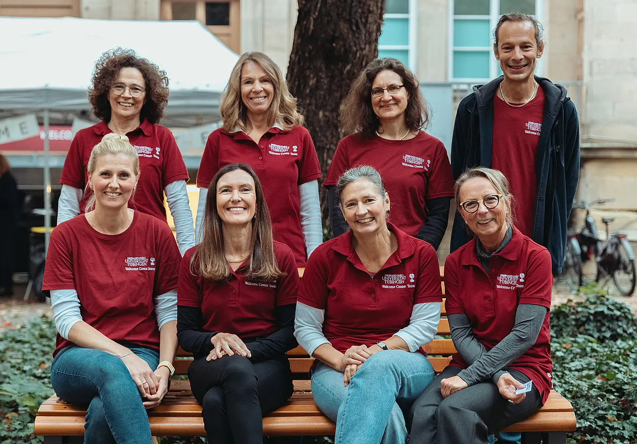 Gruppenfoto des Teams des Welcome Center 