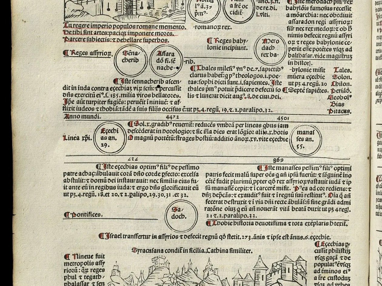 Rom, Syracus und Catania Werner Rolevinck: Fasciculus temporum, Druck: Venedig, Erhard Ratdolt 1484, fol. 13v