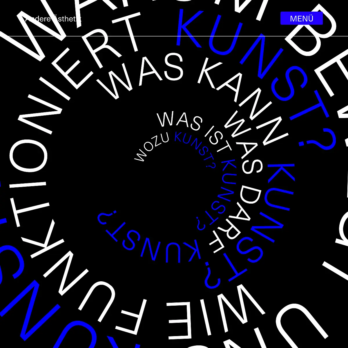 Keyvisual Webportal Andere Ästhetik