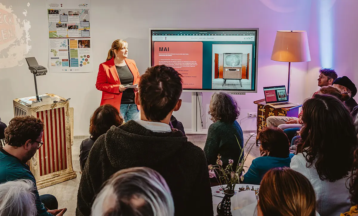 Eröffnung des Pop-up Stores ECKSTEIN mit Projektkoordinatorin Dr. Mareike Kardinal
