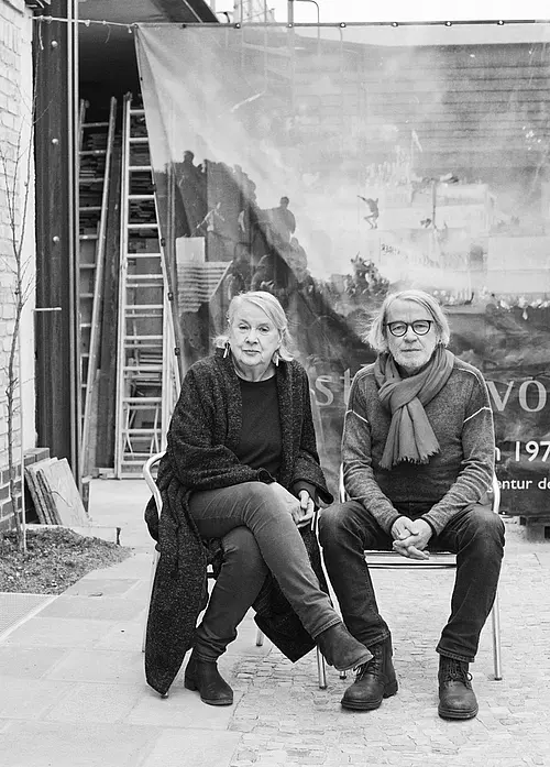 Ute und Werner Mahler  in schwarz-weiß