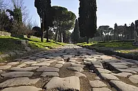 Rome, view of the via Appia