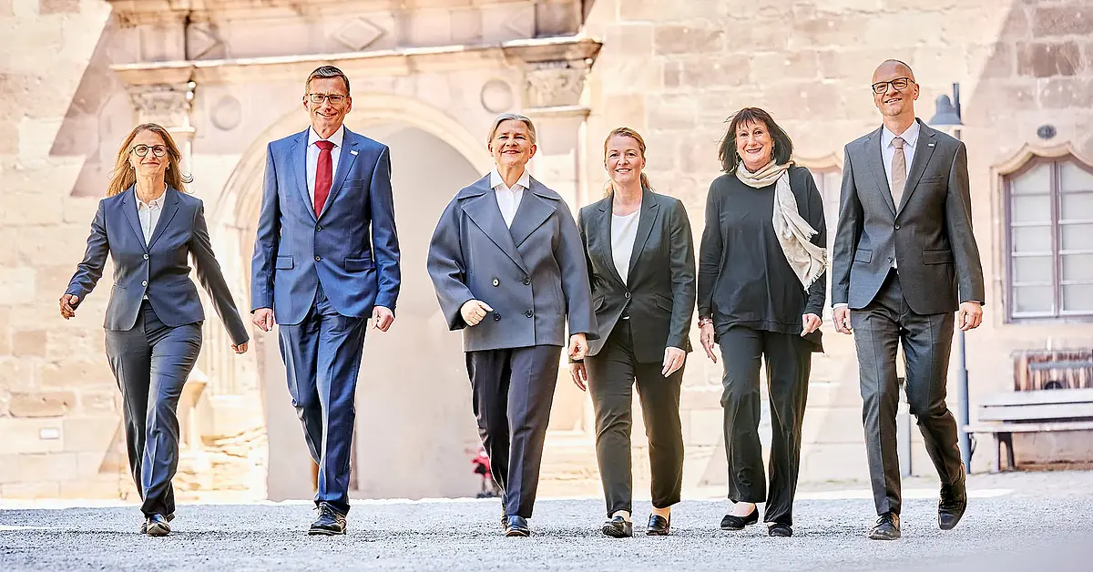 Gruppenfoto des Rektorat der Universität Tübingen