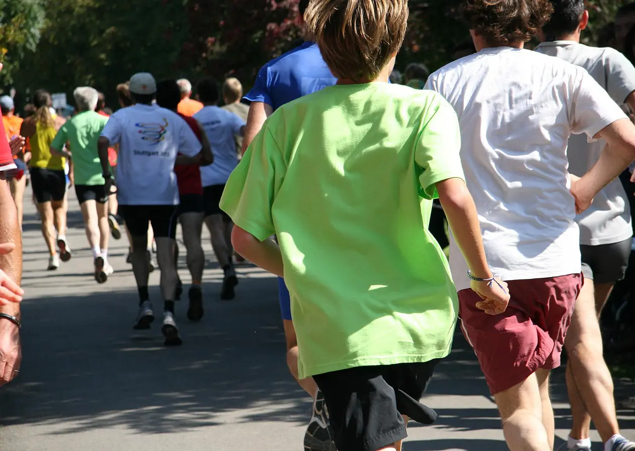 Läufer beim Tübinger Erbe-Lauf.