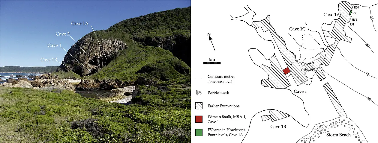 Image (left): C. Larbey; Plan (right): C. Larbey and D. Redhouse.