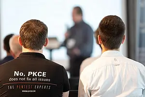 Workshop participants listening to a talk at the OAuth Security Workshop 2026