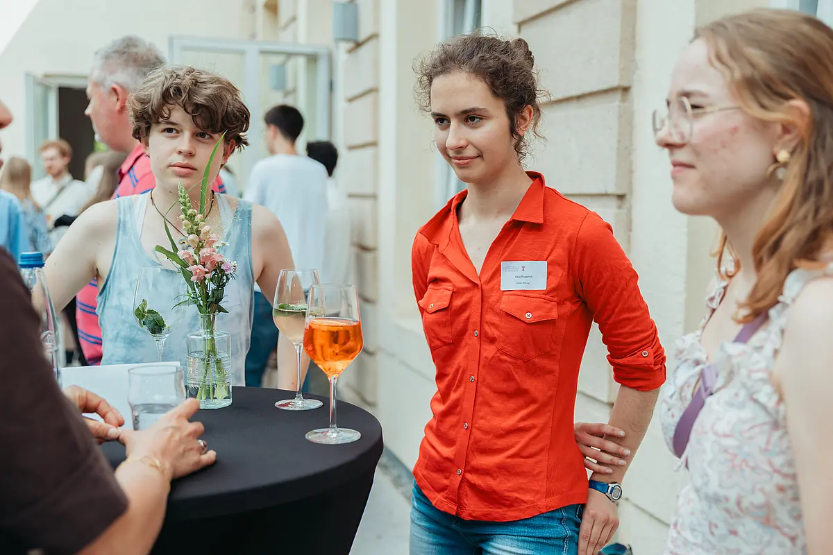Studierende im Gespräch