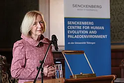 Festakt mit Prof. Dr. Johanna Wanka, Bundesministerin für Bildung und Forschung. Foto: Universität Tübingen/Paul Mehnert