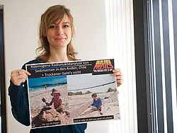 Jessica Starke: Kosmogene Radionuklidanalyse von Sedimenten in den Anden (Geowissenschaften; 3. Preis). Foto: Universität Tübingen/Friedhelm Albrecht