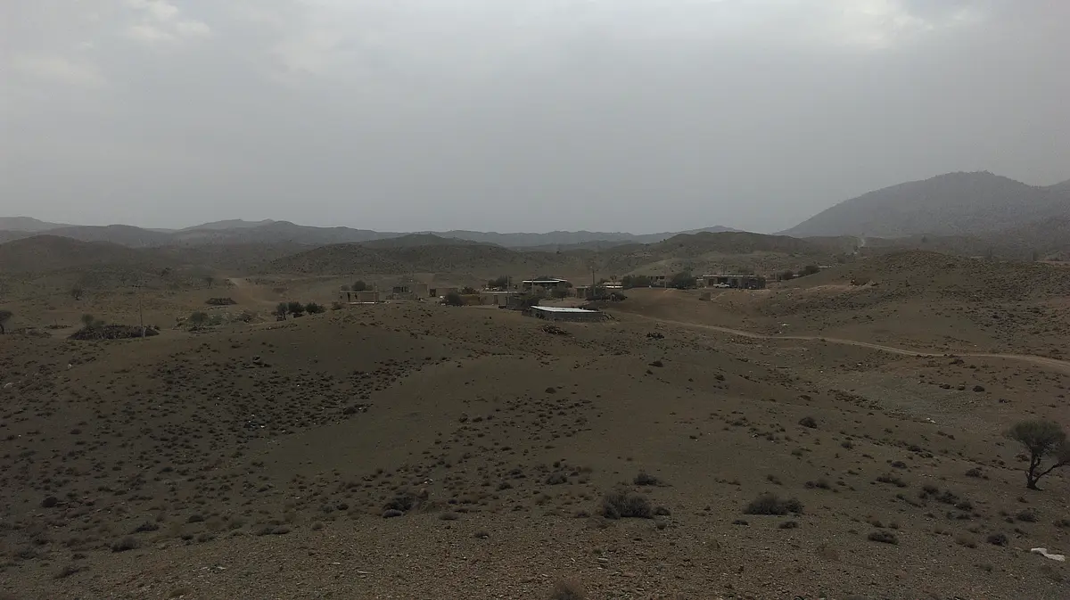 The location of research:a small village in the mountains of the Kerman region in Iran (Bagh-e Borj).