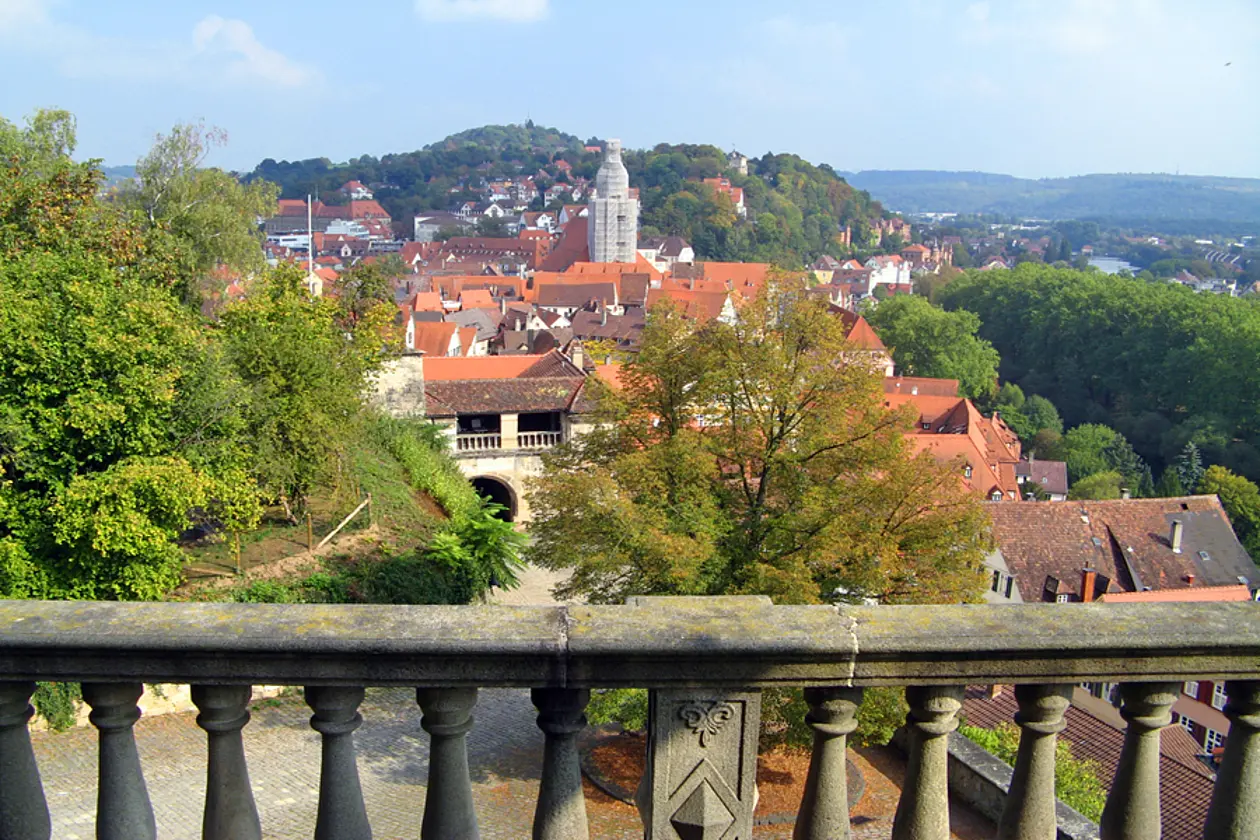 Blick von der Terasse des Instituts für Klassische ARchäologie