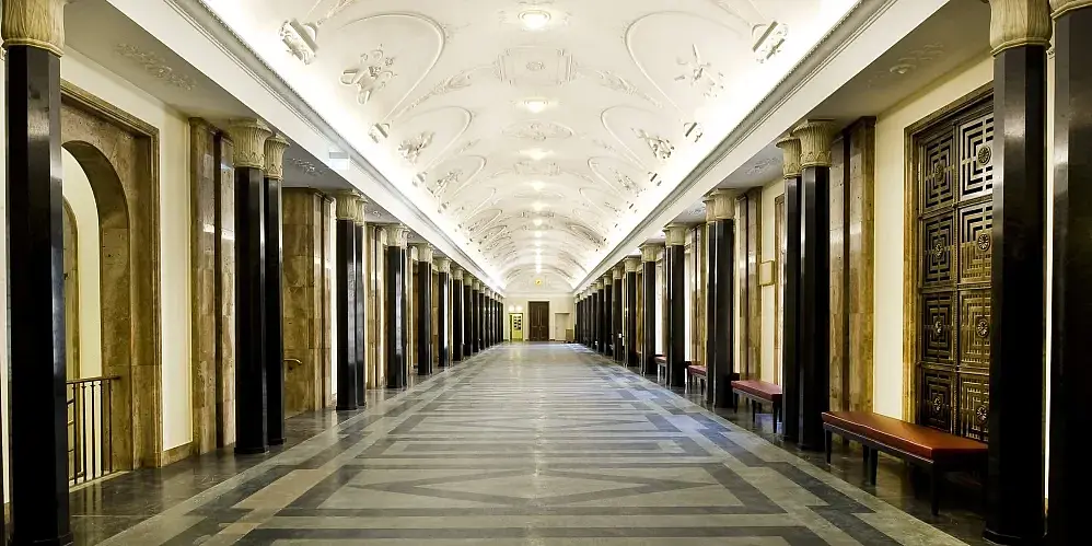 Hallway in the Neue Aula building