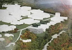 Das künftige M3-Forschungsinstitut soll auf dem Gelände des Universitätsklinikums auf dem Tübinger Schnarrenberg entstehen. Das Gebäude soll seinen Platz finden in unmittelbarer Nähe zu den Forschungsgebäuden der Neurowissenschaft und zur Medizinis