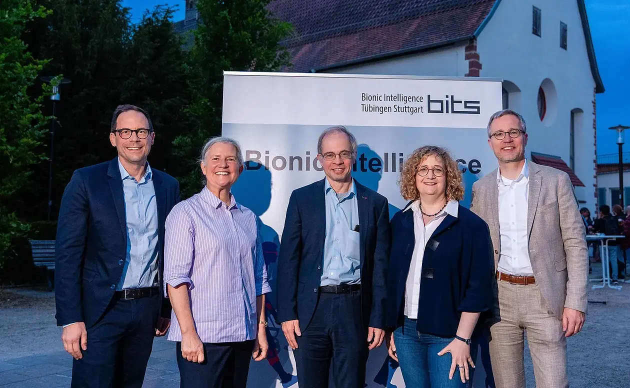 Group photo in front of BITS roll-up