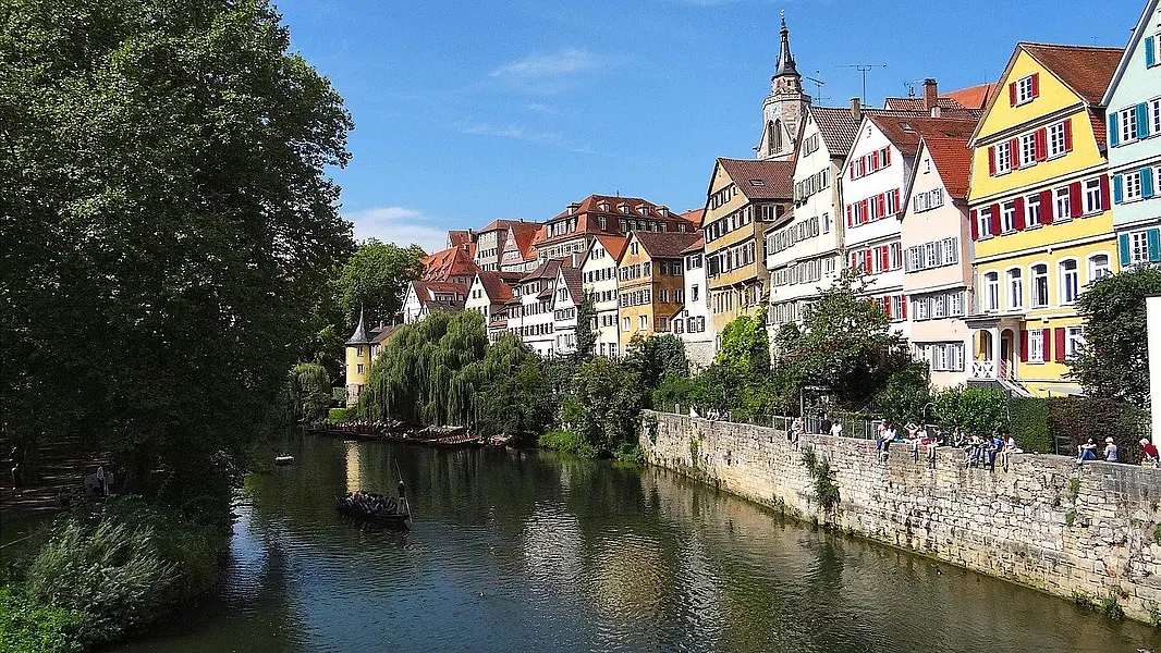 Neckar front Tübingen