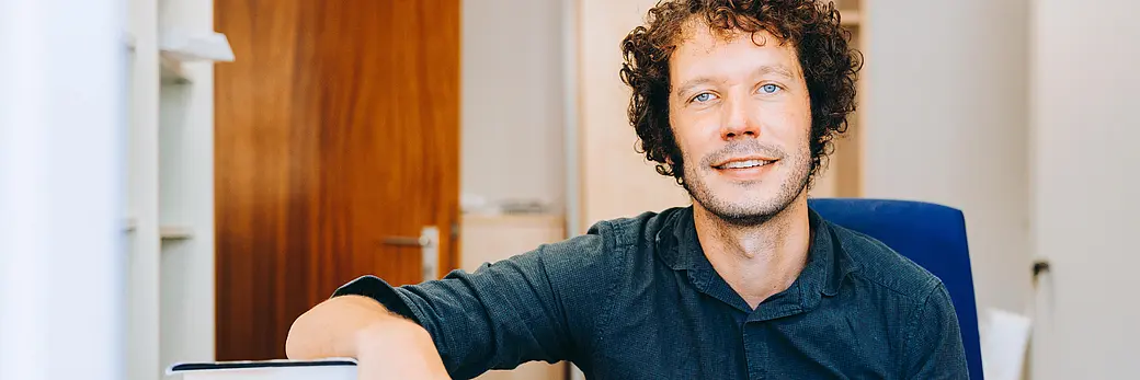 Portrait of a young male researcher