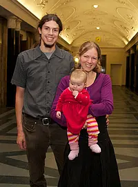 Dr. Raphaela Osterauer mit Familie. Foto: Friedhelm Albrecht