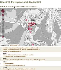 Die neuen Lagepläne: www.uni-tuebingen.de/de/655