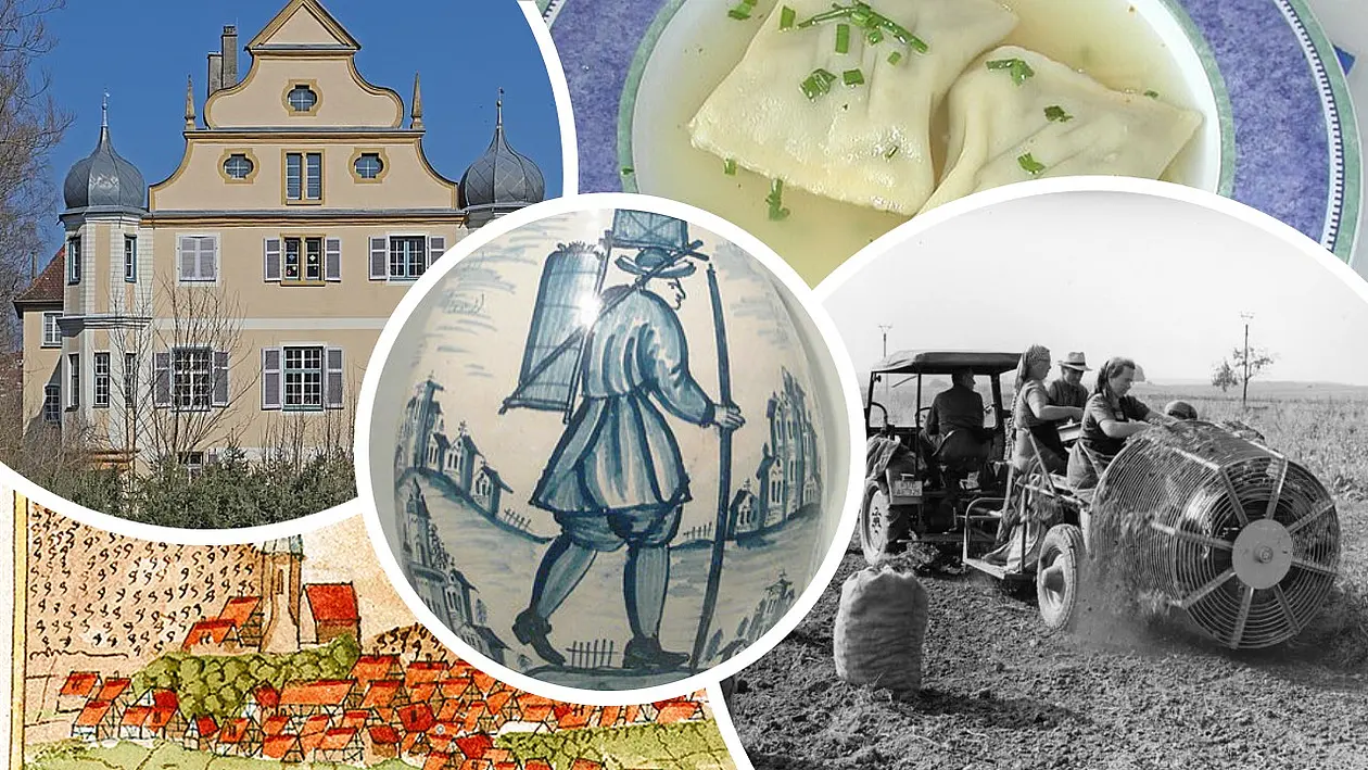 [Translate to Englisch:] Collage mit Symbolbildern zum Arbeitsbereich Neuere Regionalgesichte