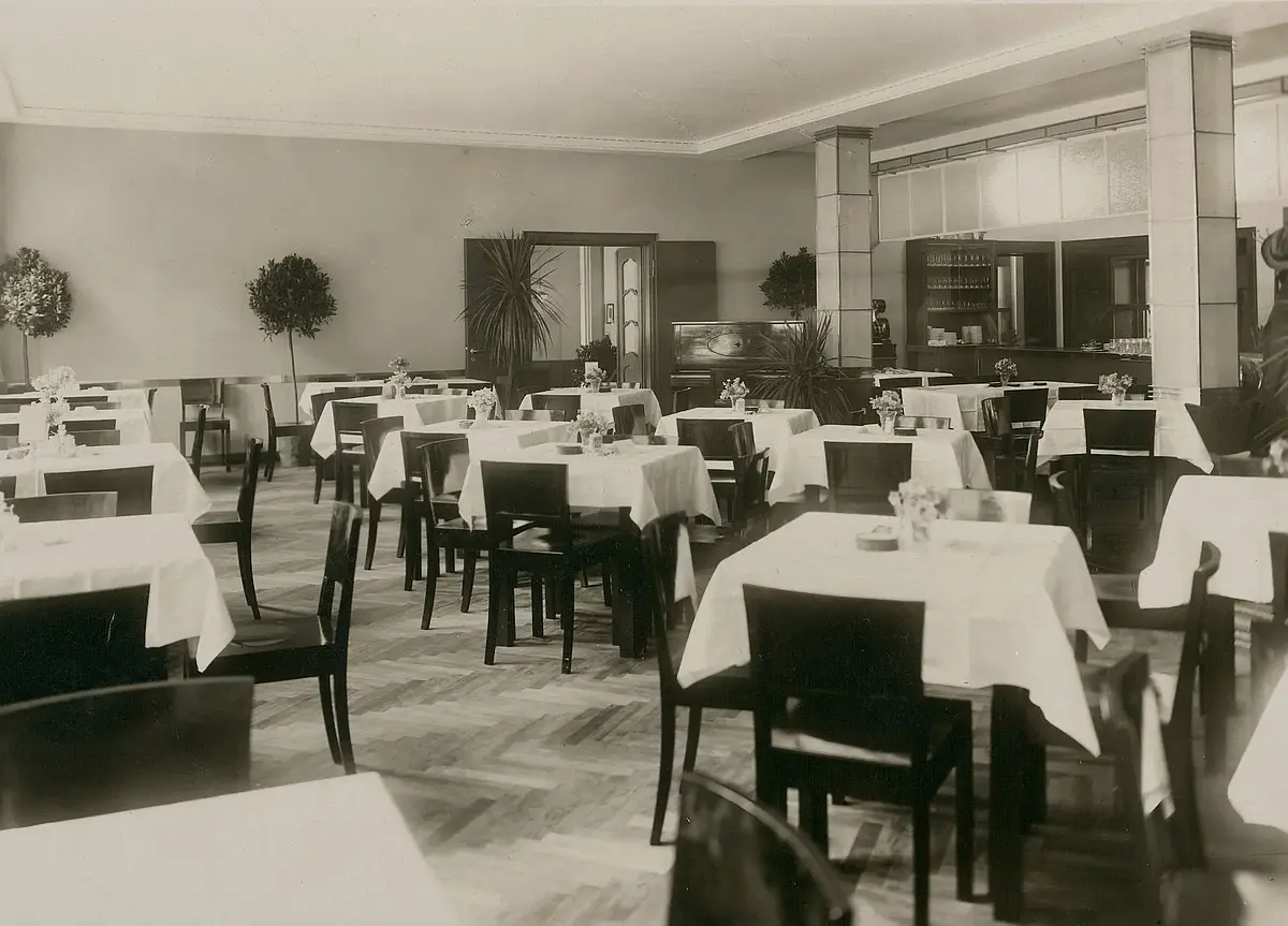 Das Restaurant im Museum nach dem Umbau 1929