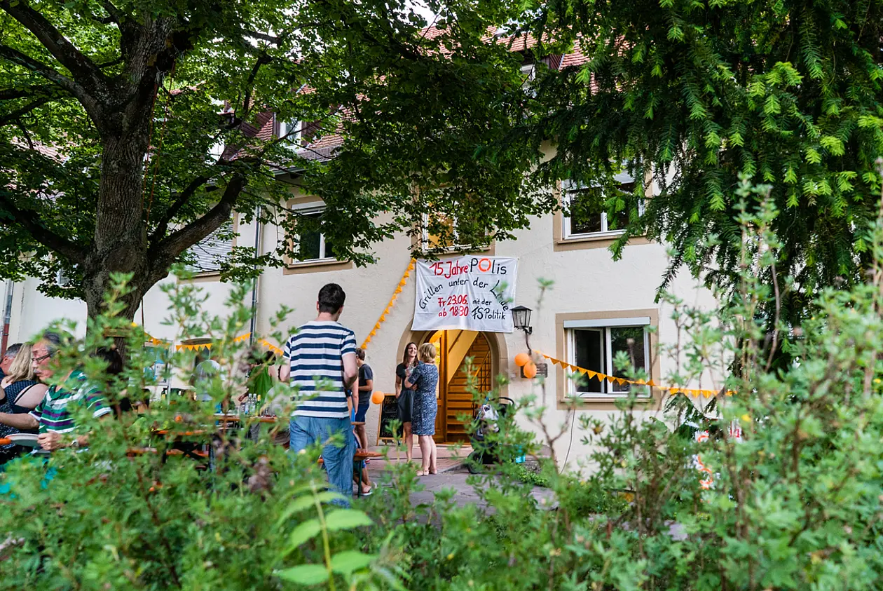 Photo of the celebration "under the lime" - the institute's landmark