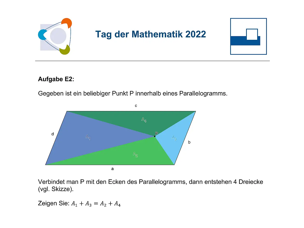Link führt zur Seite der Tag der Mathematik.