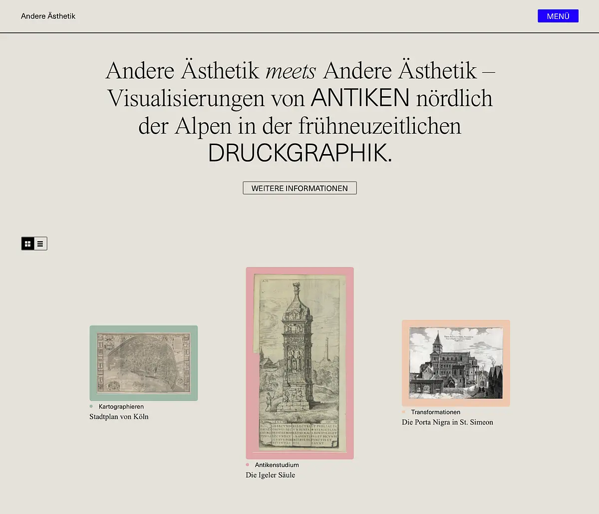 Webportal Andere Ästhetik