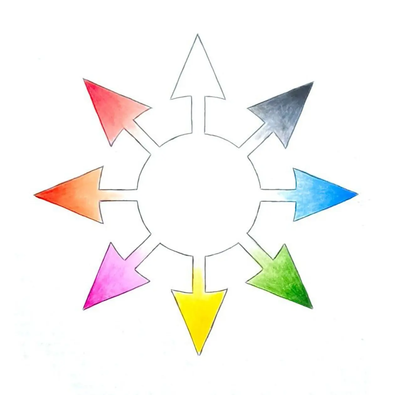 Chaos Star (painted by Frater Fuchs)