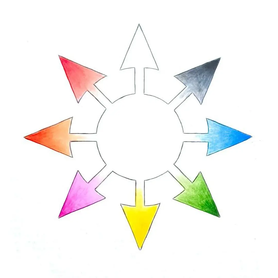 Chaos Star (painted by Frater Fuchs)