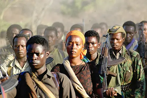 Rebellen der Oromo Liberation Front in Äthiopien (Foto von Jonathan Alpeyrie, Licensed under Creative Commons Attribution ShareAlike 3.0 Licence)