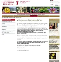 Homepage Botanischer Garten: www.botgarten.uni-tuebingen.de bzw. www.uni-tuebingen.de/de/26902